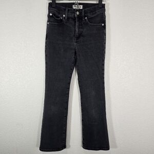 Madewell Cali Demi Boot Jeans Women's 25 Black Stretch Denim Bootcut‎ High Rise